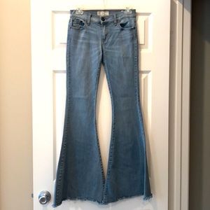Free People Denim Super Flares, Size 27